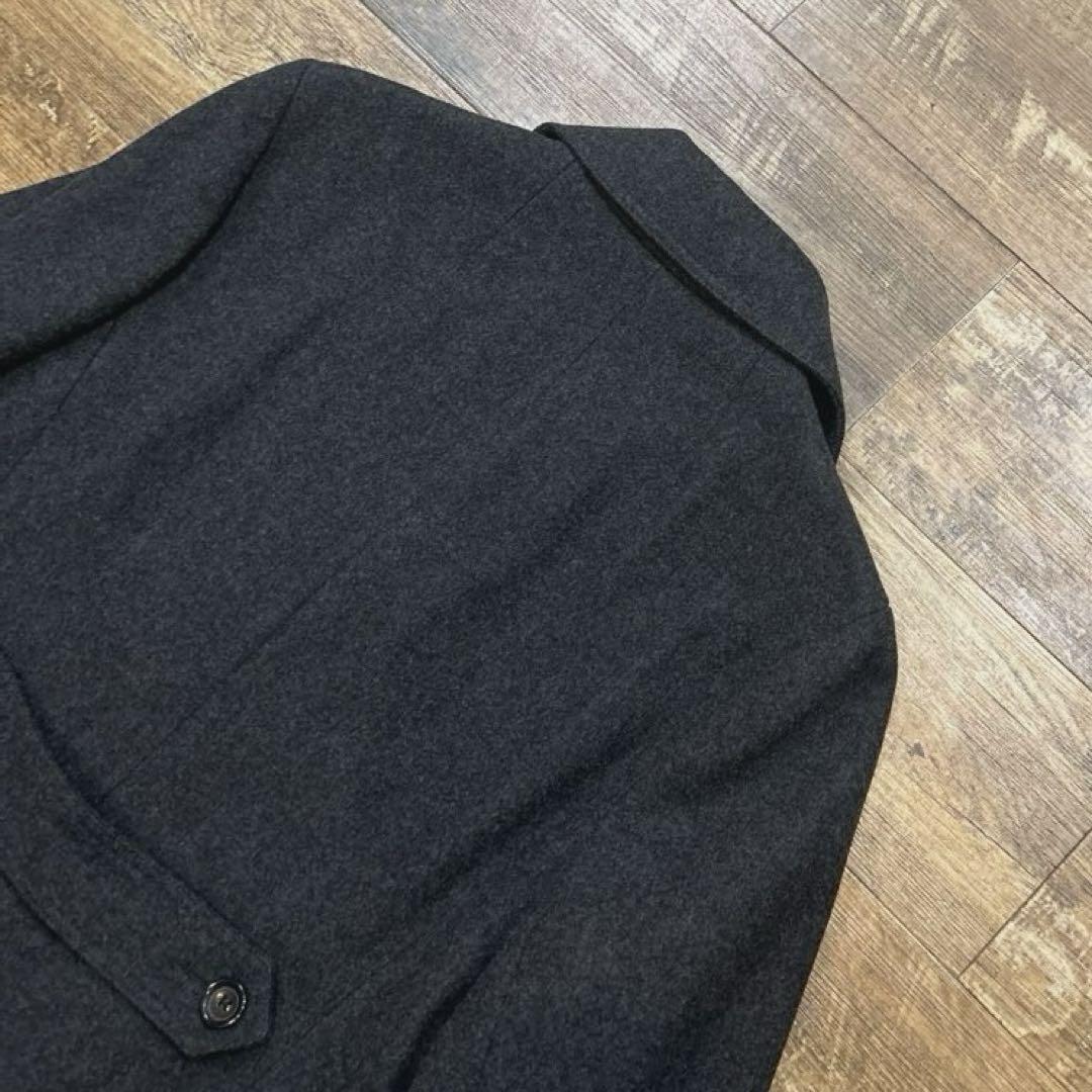 極美品 BURBERRY LONDON バーバリー 羊毛 アンゴラ Pコート