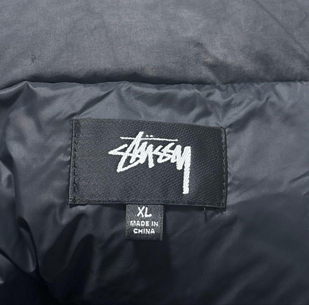 Stussy Nylon Down Puffer ダウンジャケット 黒