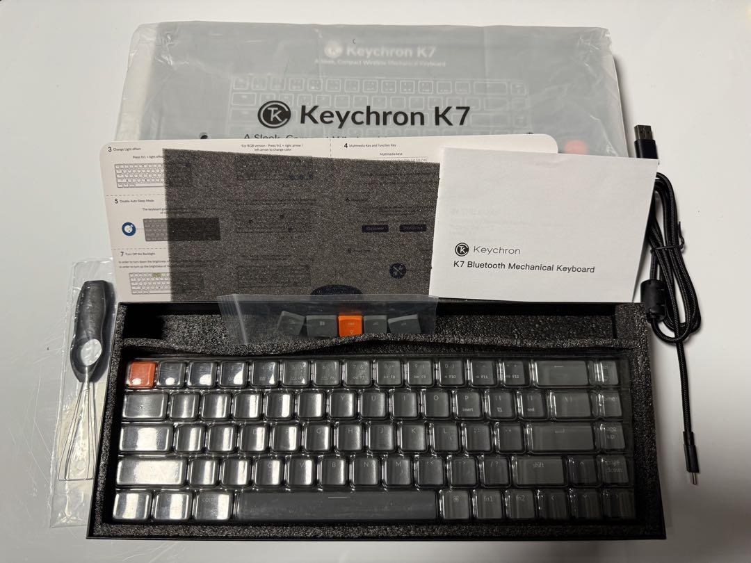 Keychron K7 本体 US配列 バナナ軸