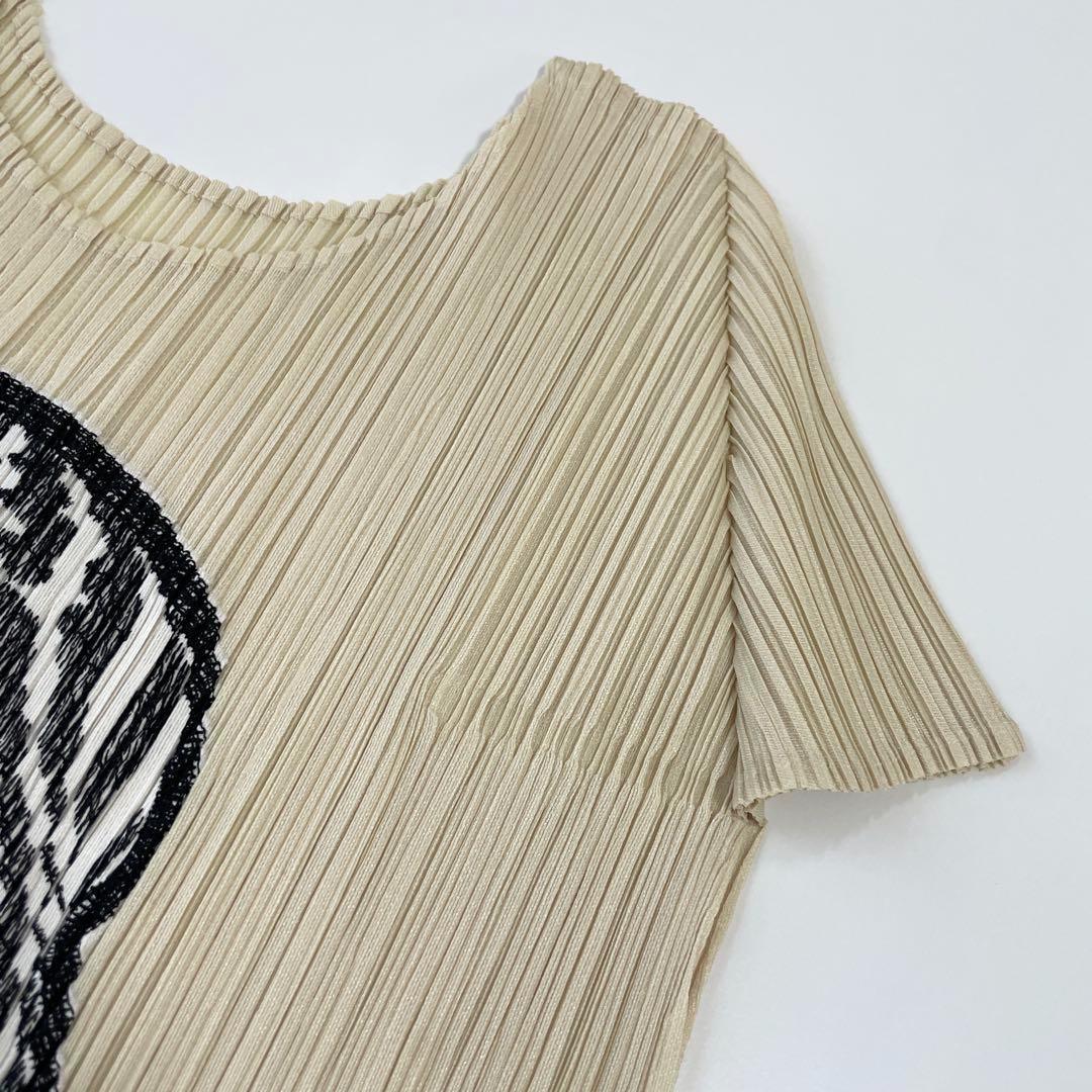 PLEATS PLEASE 3D 半袖 カットソー シマウマ ゼブラ アニマル