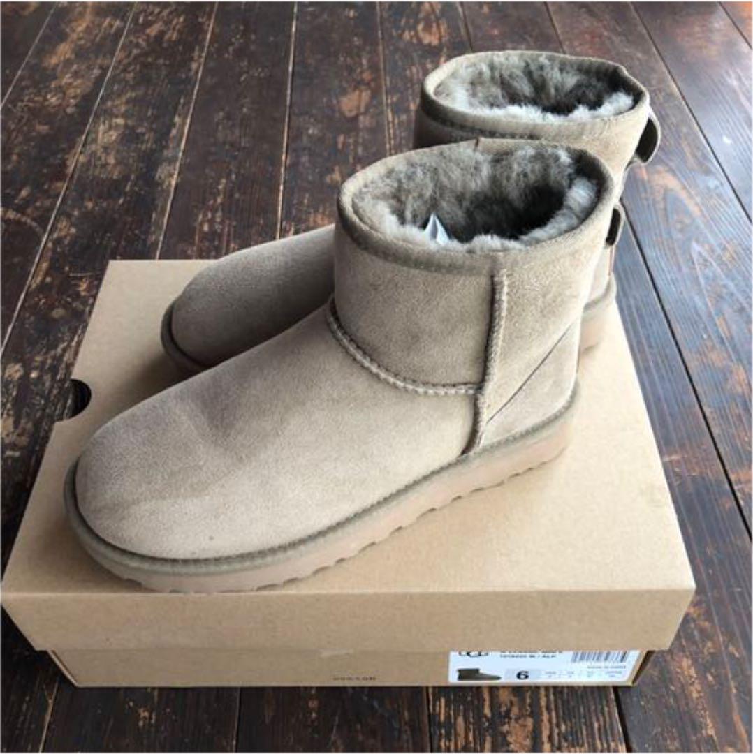 低価定番 UGG アグ ムートンブーツ クラシックミニ US6 JP23 ALP nA3re-m66062727113 正規品限定SALE