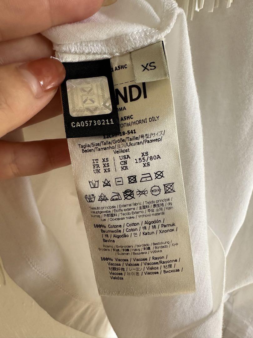 Fendi ホワイト Tシャツ 1925