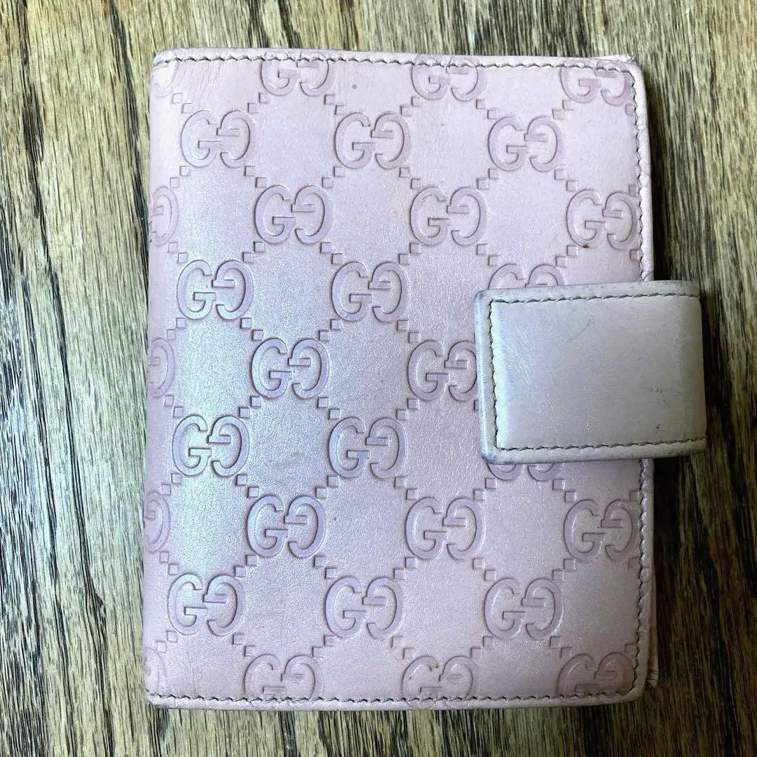 GUCCI 手帳　カバー　ピンク