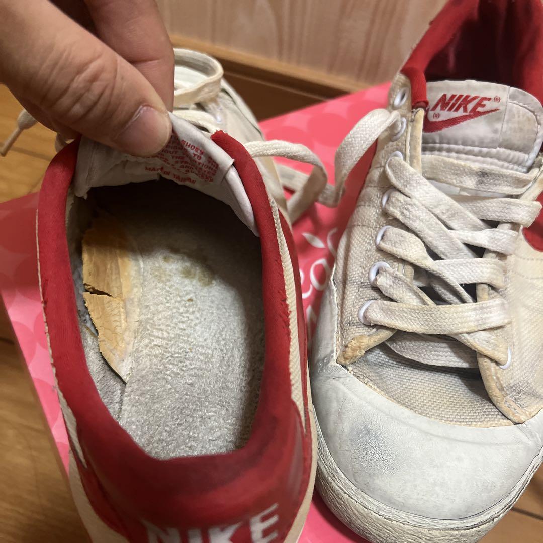 NIKE TOP SEED トップシード 白/赤 81、82年台湾製26cm