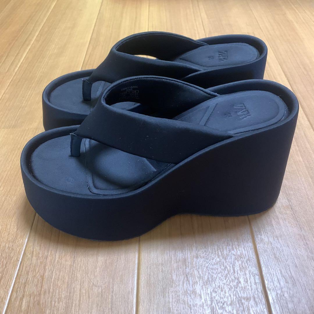 ZARA - 【即日発送】ZARA ザラ クリアサンダル ウェッジソール