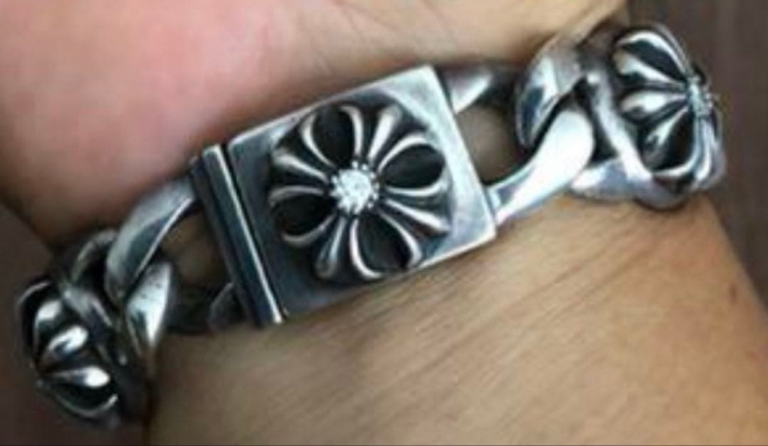 クロムハーツ　ブレスレット　5クロスリンク　　　純正ダイヤ　バングル