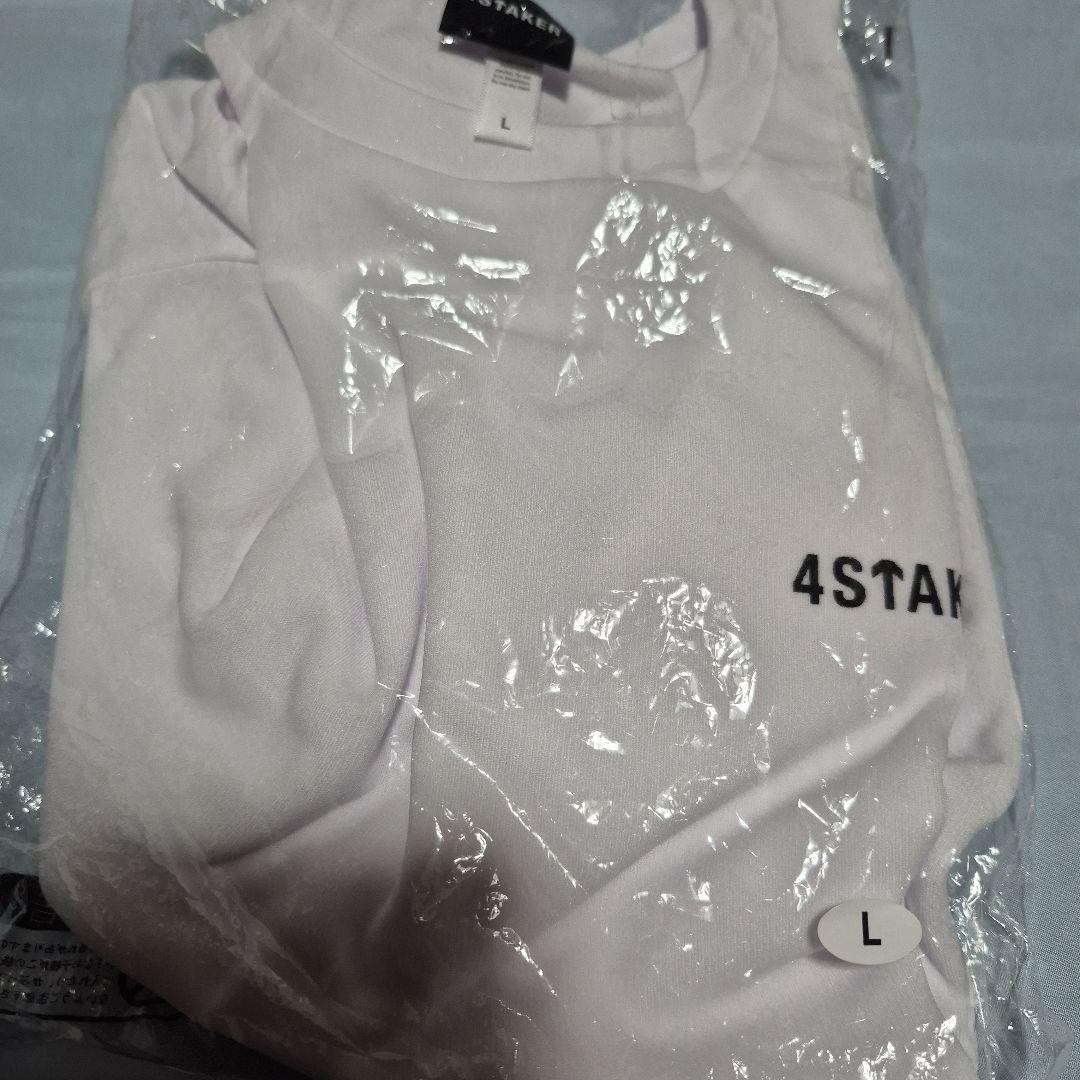 4STAKER ホワイト Tシャツ Lサイズ - メルカリ