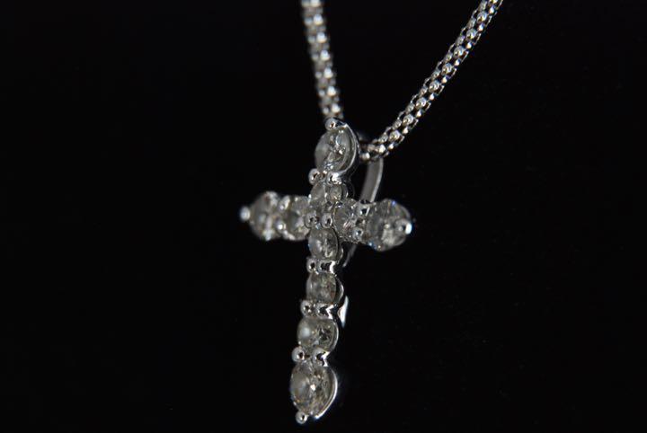 キラキラshop ダイヤモンド ネックレス プリンセスカット-