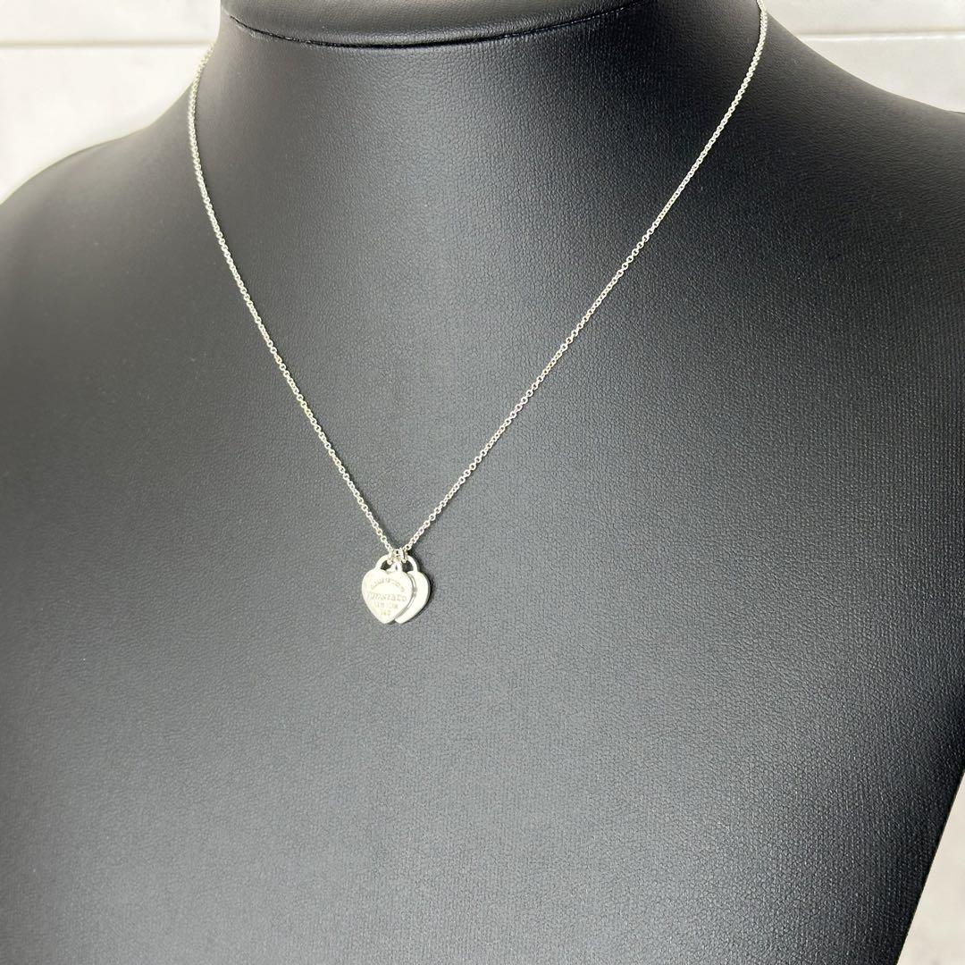 美品☆箱付き】ティファニー リターントゥ ダブルハート