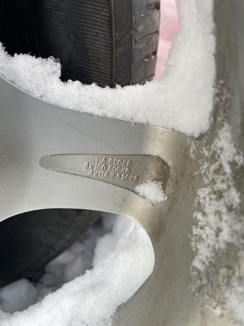 値下げ‼️ 185/65R15 夏タイヤ ホイールセットpcd100 4穴 日産