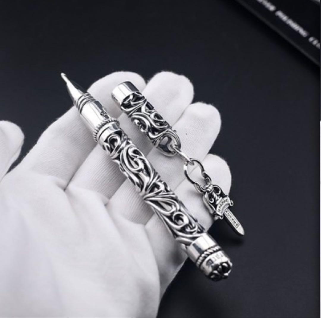 ☆再入荷！シルバー製ボールペン刻印あり書けますアクセサリーダガーアクセサリー付き ☆再入荷！シルバー製ボールペン刻印あり書けますアクセサリー