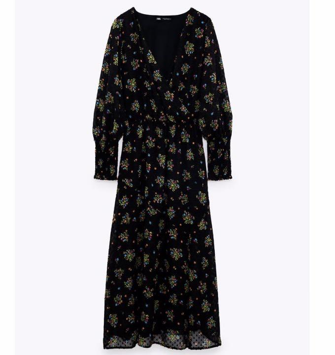 格安正規店 新品 ザラ バルーンスリーブワンピース A08ej-m66085697535 ZARA 格安高品質