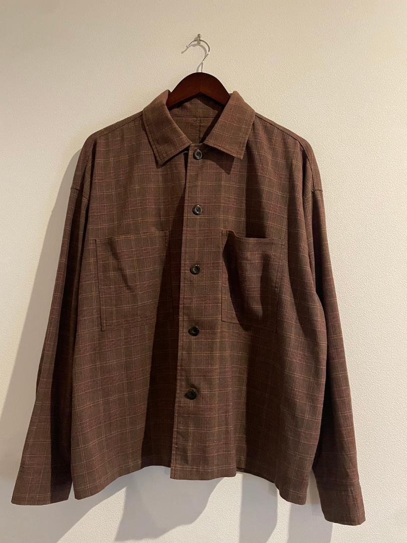 EMMA CLOTHES ビッグステッチ シャツジャケット&パンツセットアップ