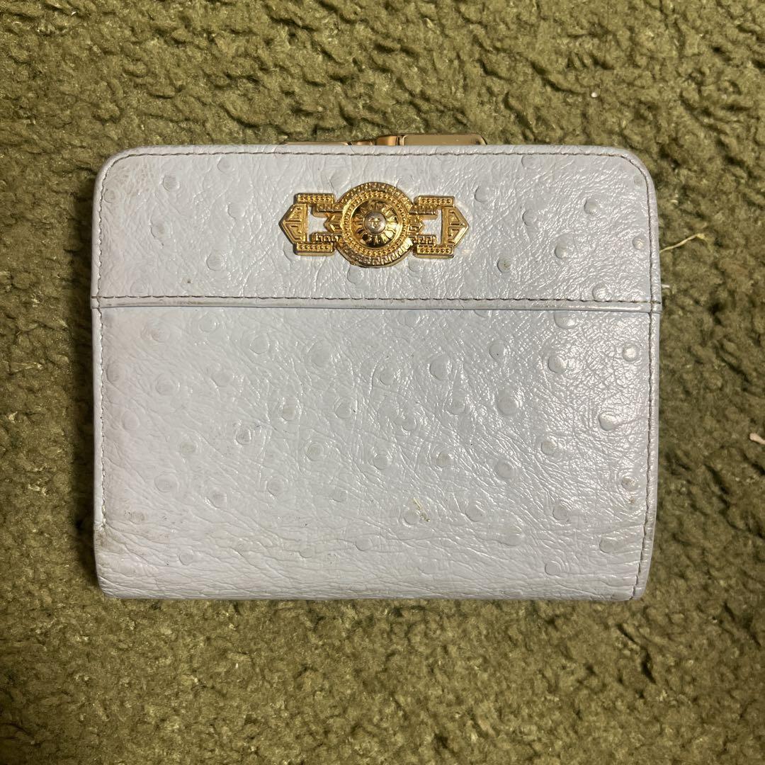 箱付 GIANNI VERSACE ヴェルサーチ がま口 ガマ口 二つ折り財布