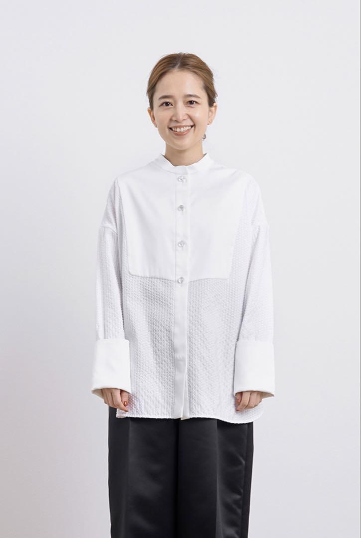 yoriヨリshirocon タキシードリボンブラウス36¥47300