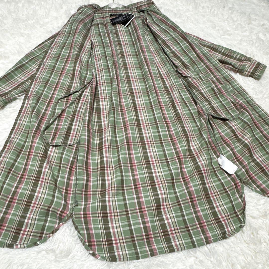 新品✨現行✨ラルフローレン ロングシャツワンピース グリーン