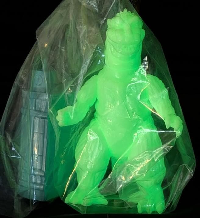 バラゴン＋山小屋（マーミット）ビニパラベビー未開封ソフビフィギュア ロボットハック（マーミット）未開封ビニパラ金剛ビッグサイズ