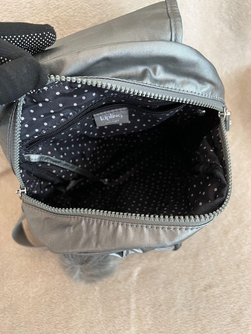 キプリング　Kipling グレー ナイロン リュック バッグ