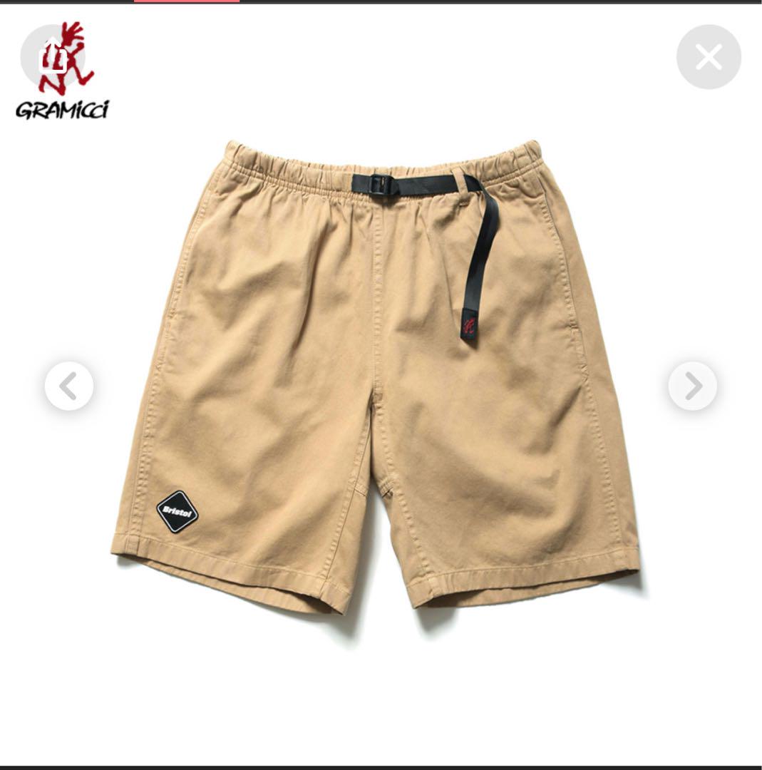 FCRB GRAMICCI TEAM SHORTS ベージュ S