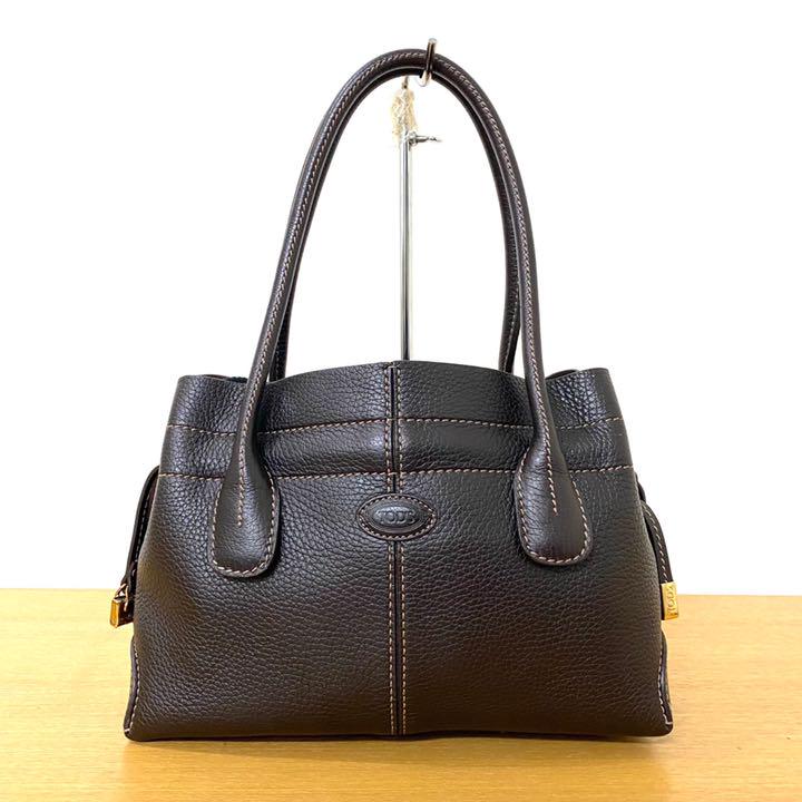 美品】TODS トッズ ハンドバッグ レザー ブラウン 茶 - メルカリ 美品】TODS トッズ ハンドバッグ レザー ブラウン 茶 - メルカリ