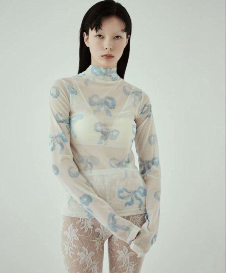 あさぎーにょBABY BLUE RIBBON SEE-THROUGH TOPS