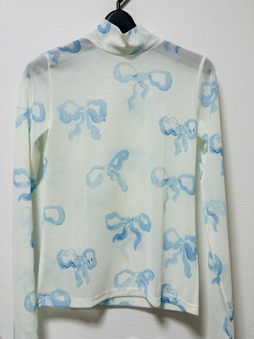 あさぎーにょBABY BLUE RIBBON SEE-THROUGH TOPS