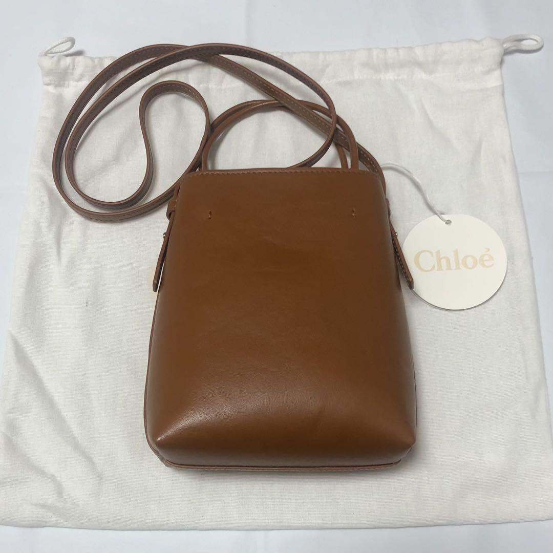 【新品】chloe senseマイクロトートバッグ Caramel