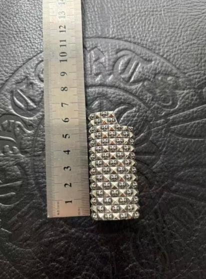 シルバー 925刻印 BIG ショートライター ケース フローラル