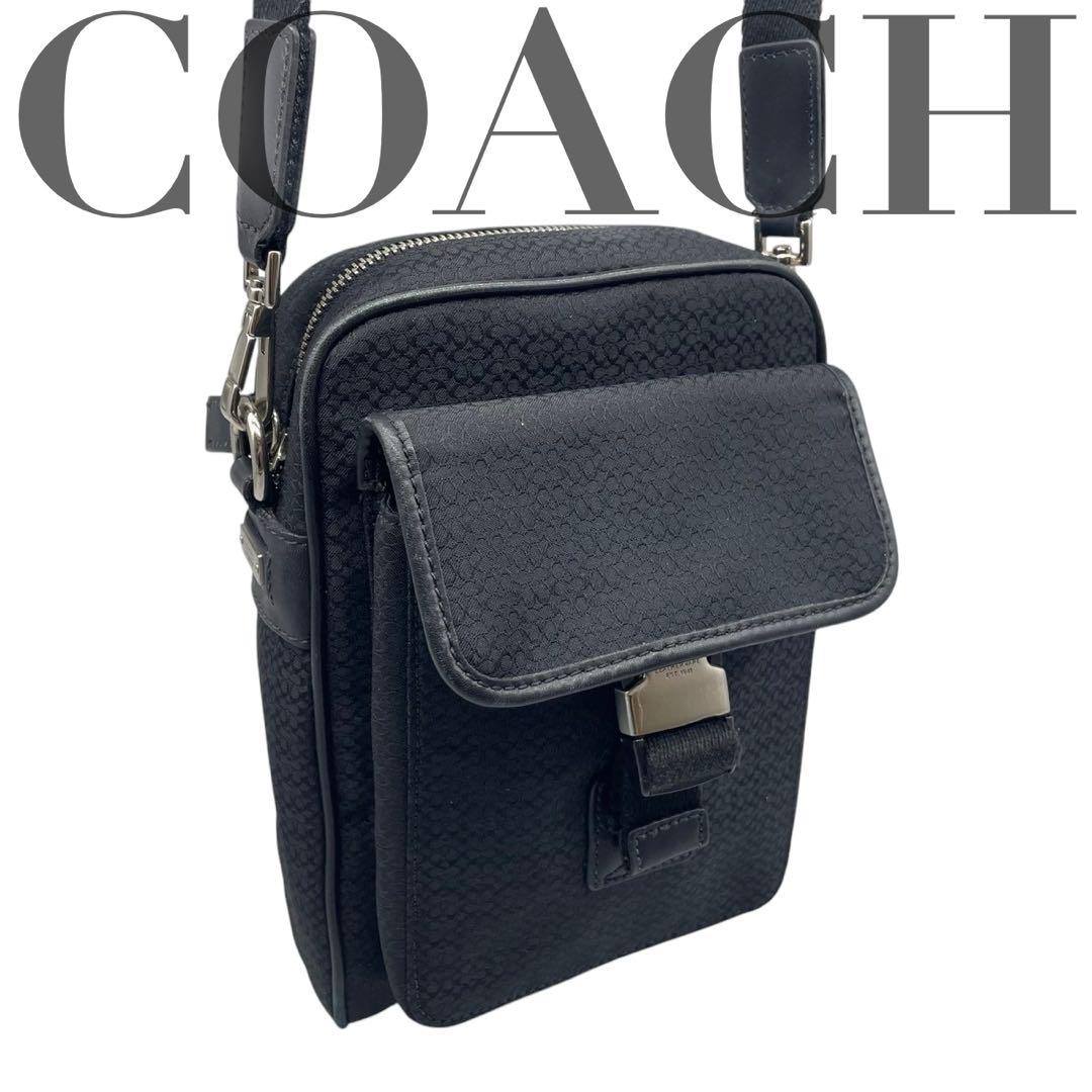 COACH ショルダーバッグ 5711 ミニシグネチャー キャンバス レザー