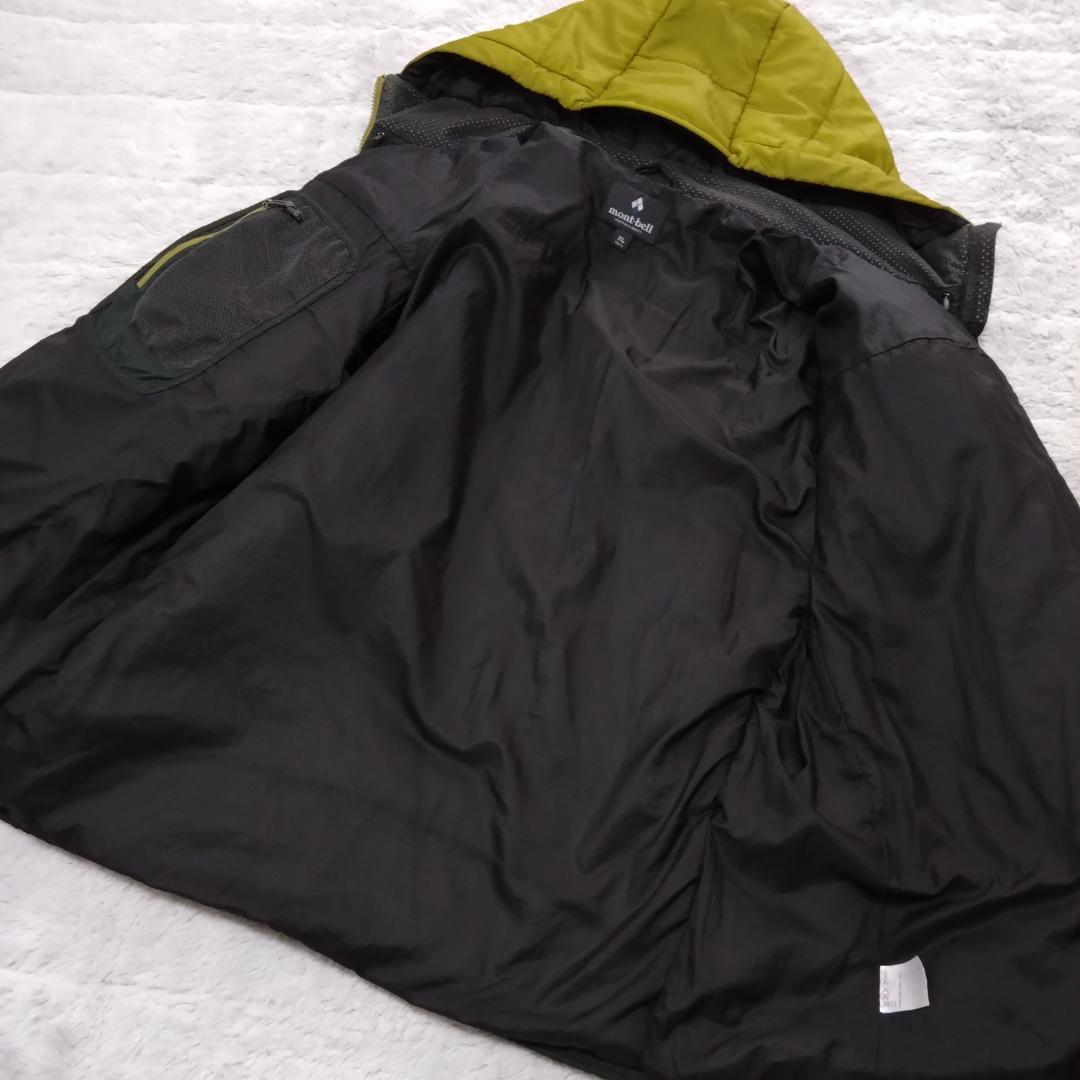 mont-bell フード付きジャケット XL グリーン/イエロー mont-bell フード付きジャケット XL グリーン/イエロー