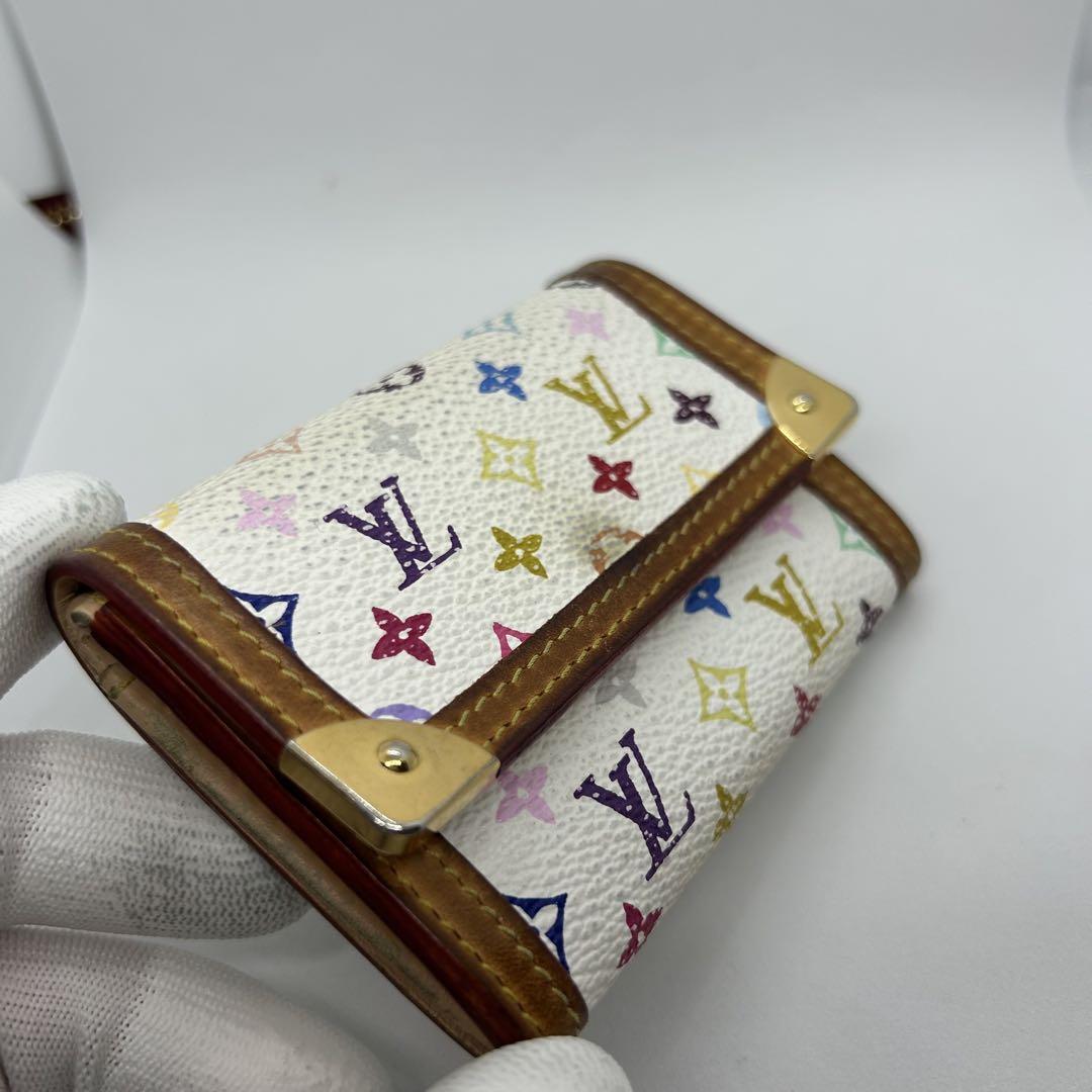 美品　ルイヴィトン　ポルトモネ　プラ　マルチカラー　モノグラム　コインケース
