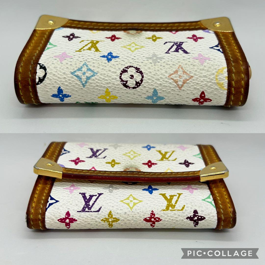 美品　ルイヴィトン　ポルトモネ　プラ　マルチカラー　モノグラム　コインケース