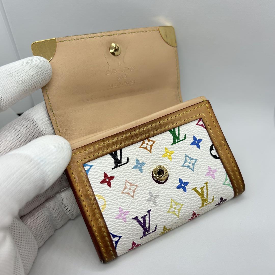美品　ルイヴィトン　ポルトモネ　プラ　マルチカラー　モノグラム　コインケース
