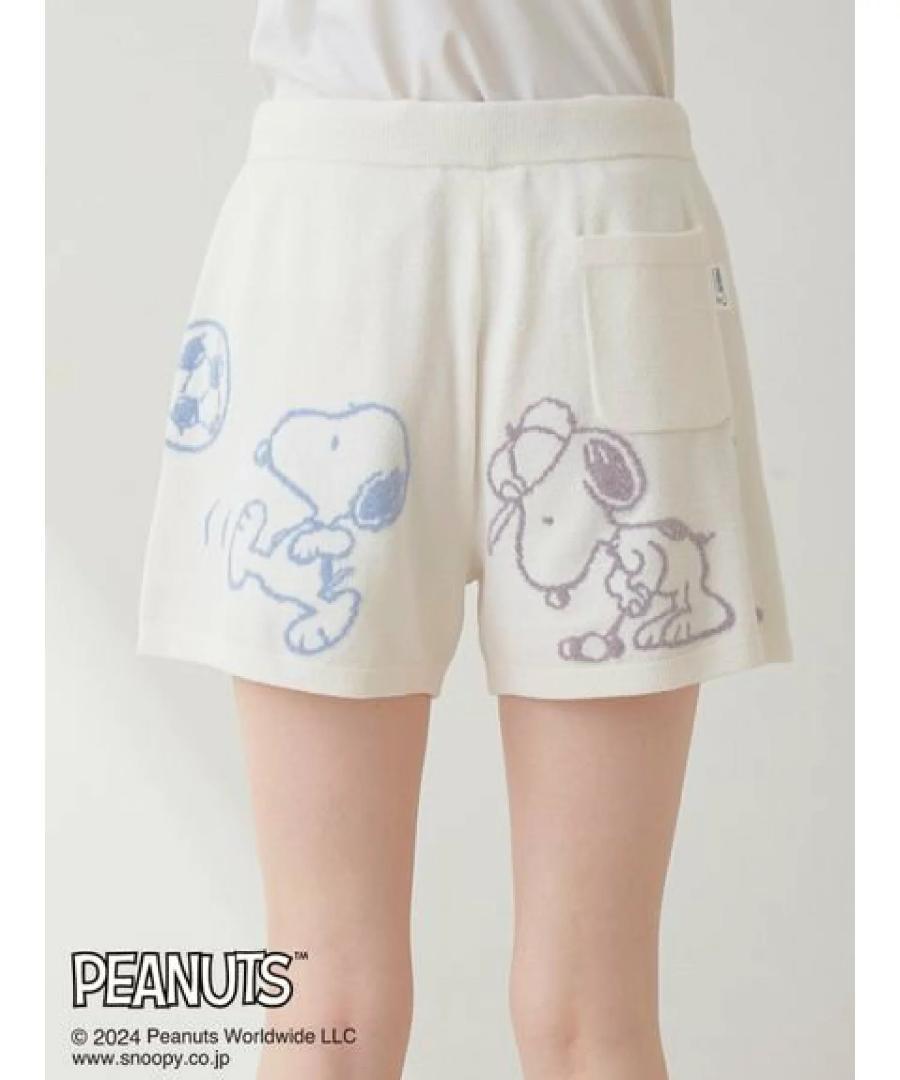 【PEANUTS】総柄ジャガードプルオーバー&ショートパンツセット
