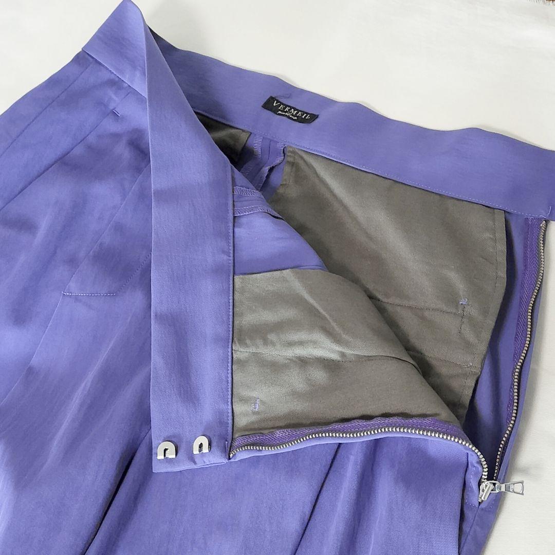 VERMEIL par iena CO/NY ガスボイルドライツイルパンツ 40