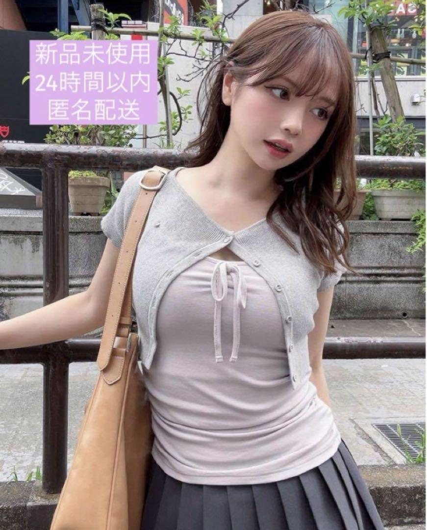 andmary Vickey set tops アンドマリー　新品　グレー