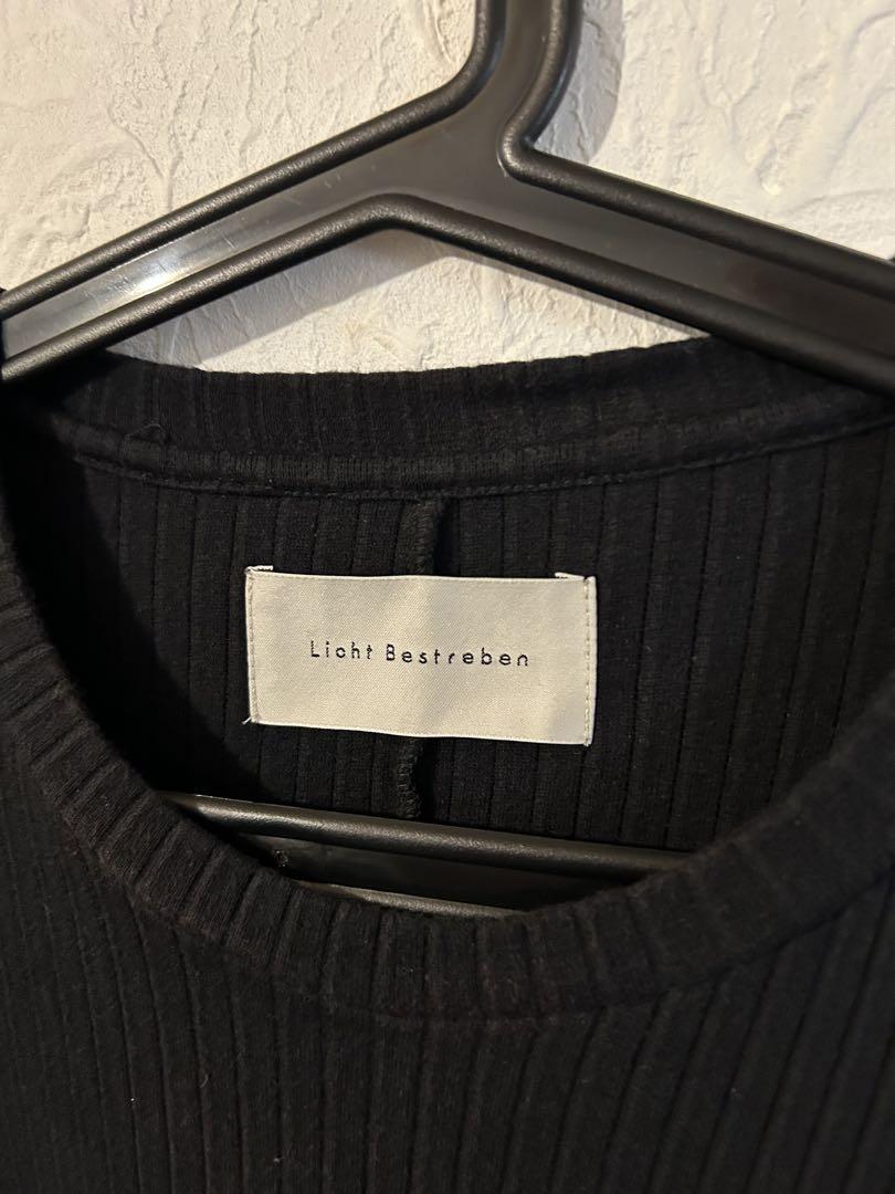 Licht Bestreben プリーツリブニットサイドベンツTシャツ - メルカリ