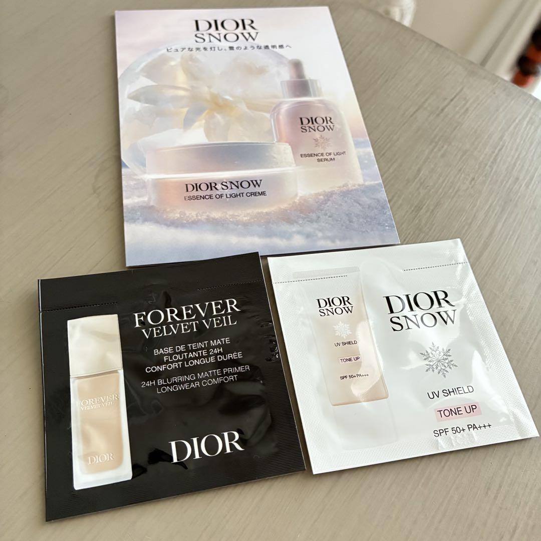 DIORFOREVERSKINGLOW&GLOWVEIL サンプル+ショッパー付 DIORFOREVERSKINGLOW&GLOWVEIL サンプル+ショッパー付