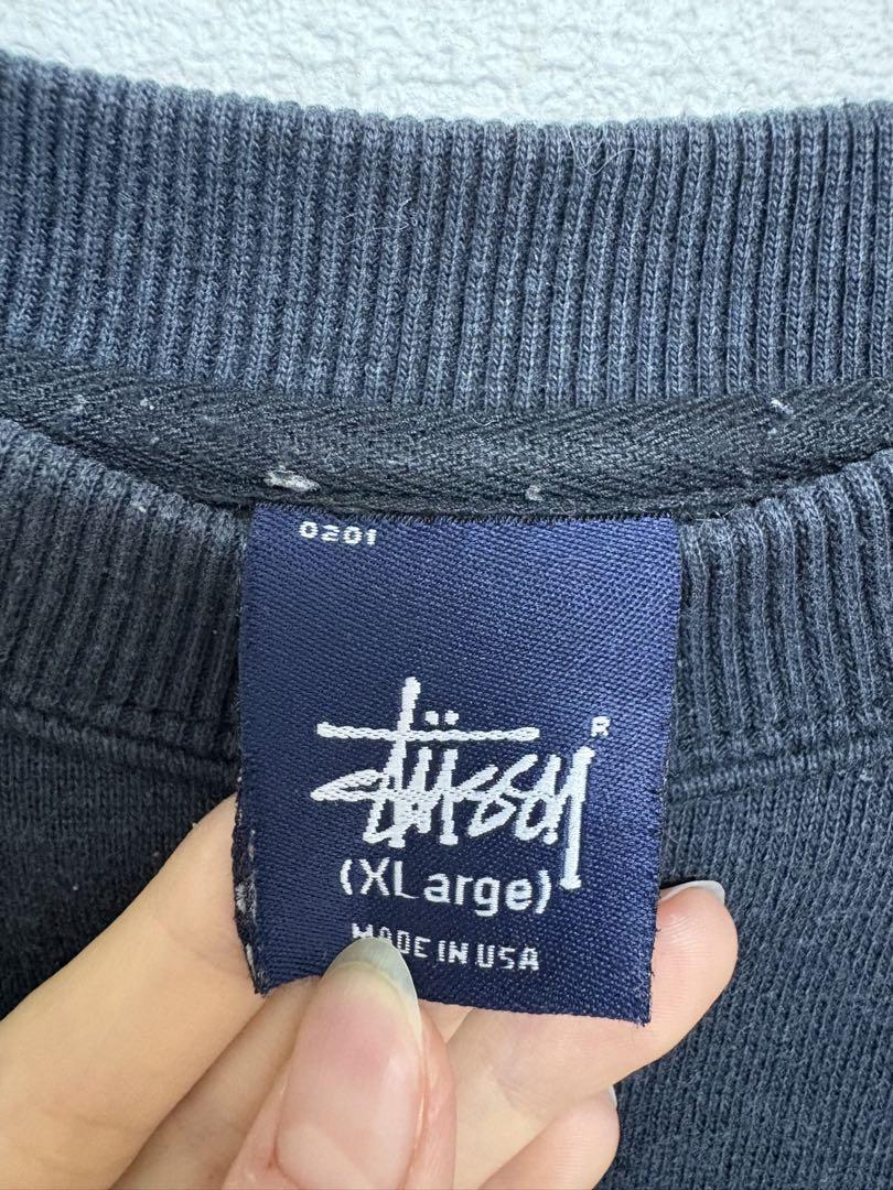 オールドステューシー　キングシャドーマンスウェットStussy ブラック