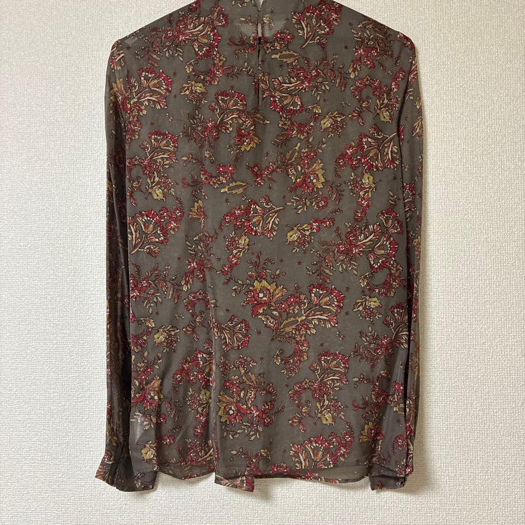 TOMORROW LAND ボタニカル柄シルク長袖シャツ TOMORROW LAND ボタニカル柄シルク長袖シャツ