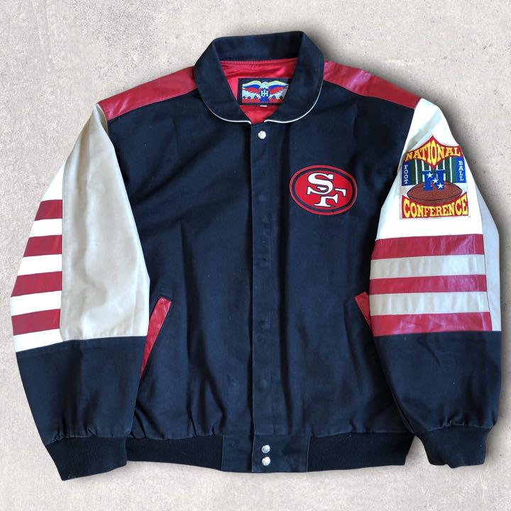 【超希少】NFL☆49ers 90s ジェフハミルトン スタジャン