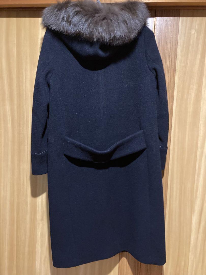 【美品】ジャスグリッティー◇ファー付き3wayコート◇ネイビー