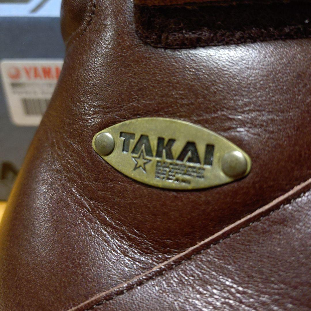 TAKAI バイクショートブーツ　26センチ　ブラウン