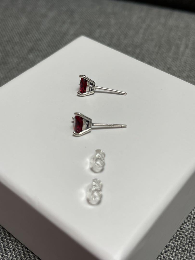 PANDORA Red Heart ピアス