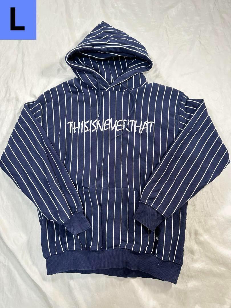 希少　thisisneverthat パーカー　フード　スウェット　刺繍ロゴ