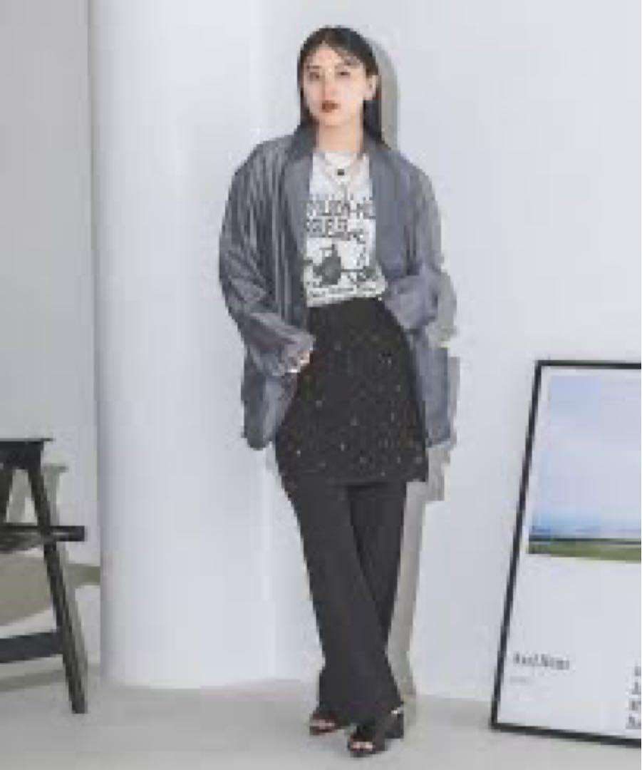 ★新品★JENASIS ジーナシス オーガンジーシアーシャツジャケット JEANASIS - JEANASIS オーガンジーシアーシャツジャケット