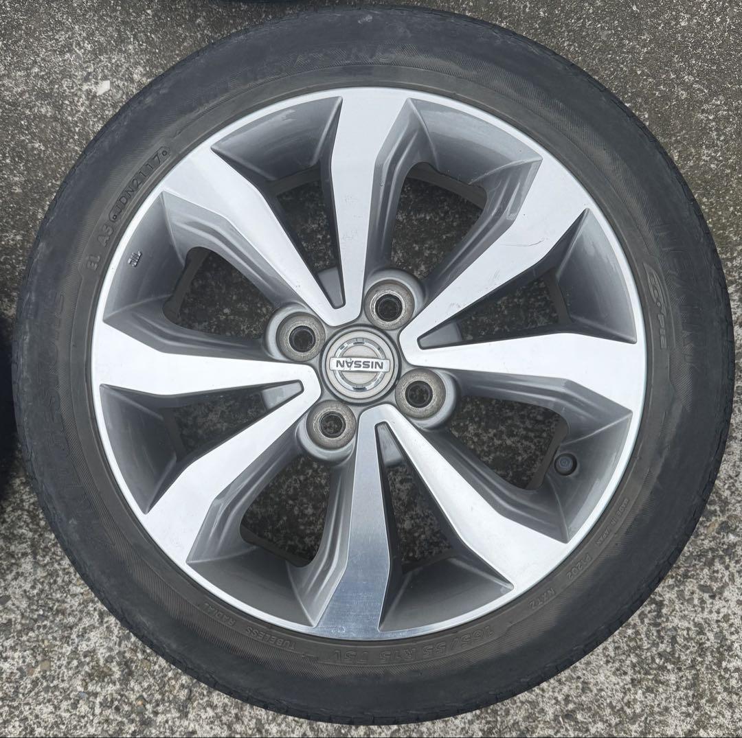 日産 デイズ アルミホイール4本セット 15インチ 4x100pcd