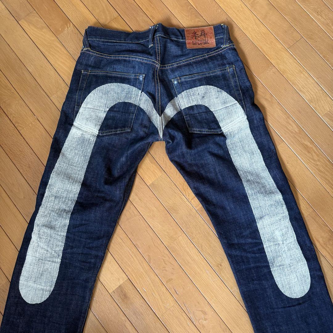 EVISU エヴィス エビス 朱耳 SPECIAL 白大黒 ビッグカモメ