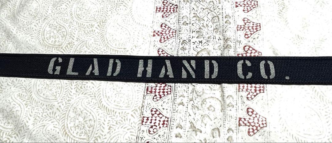 GLAD HAND レザー キャンバス ダブルリング ベルト