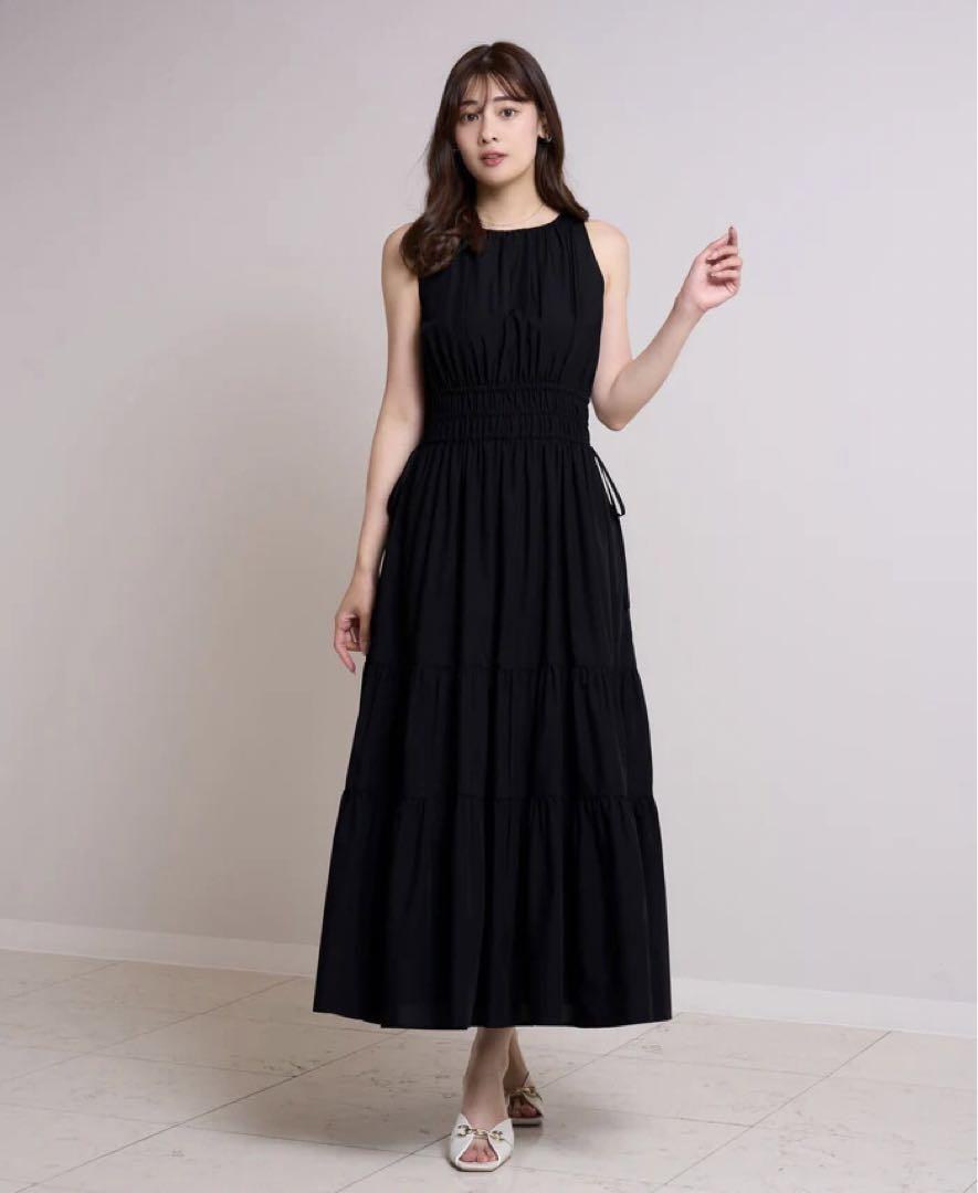Herlipto●Riviera Bow Tiered Long Dress